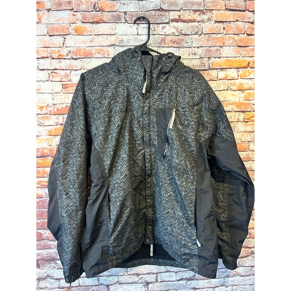Freshjive Storm trooper Division Snowboard Jacket Mens Hooded Shell Black large
